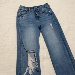 High waisted mom jeans